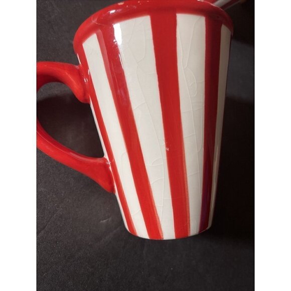 Movie Theater Style Popcorn Set- Salt Shaker & Bucket Bowl Red White Stripe - Picture 11 of 12